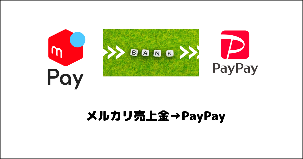 図解入り】メルカリ売上金（メルペイ）をPayPay（ペイペイ）に移す方法